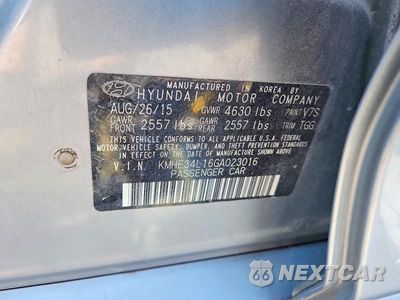 Zdjęcie 12 z 12 samochodu: 2016 HYUNDAI SONATA HYBRID LIMITED VIN:KMHE34L16GA023016 - miniatura