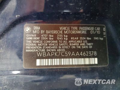 Zdjęcie 12 z 12 samochodu: 2010 BMW 328 XI VIN:WBAPK7C59AA462378 - miniatura