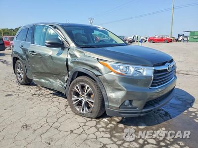 Czwarte zdjęcie samochodu z boku: 2016 TOYOTA HIGHLANDER XLE VIN:5TDJKRFH9GS300451 - miniatura