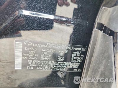Zdjęcie 13 z 13 samochodu: 2023 HYUNDAI SANTA FE SEL PREMIUM VIN:5NMS3DA17PH023753 - miniatura