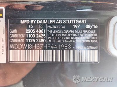 Zdjęcie 13 z 13 samochodu: 2017 MERCEDES-BENZ C 63 AMG-S VIN:WDDWJ8HB7HF441988 - miniatura