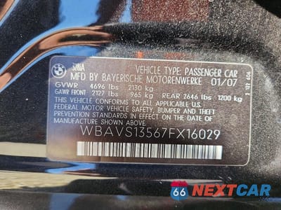 Zdjęcie 12 z 12 samochodu: 2007 BMW 328 IT VIN:WBAVS13567FX16029 - miniatura