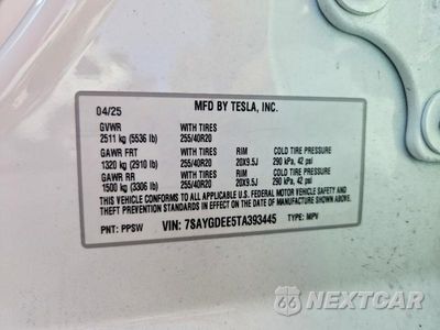 Zdjęcie 13 z 13 samochodu: 2026 TESLA MODEL Y VIN:7SAYGDEE5TA393445 - miniatura
