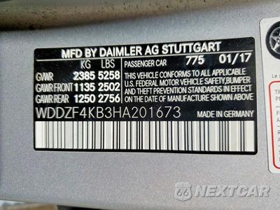 Zdjęcie 13 z 13 samochodu: 2017 MERCEDES-BENZ E 300 4MATIC VIN:WDDZF4KB3HA201673 - miniatura