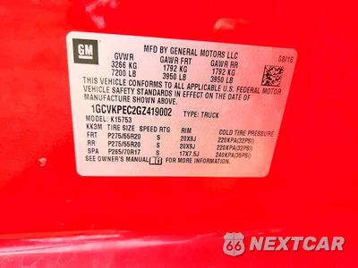 Zdjęcie 12 z 12 samochodu: 2016 CHEVROLET SILVERADO K1500 CUSTOM VIN:1GCVKPEC2GZ419002 - miniatura