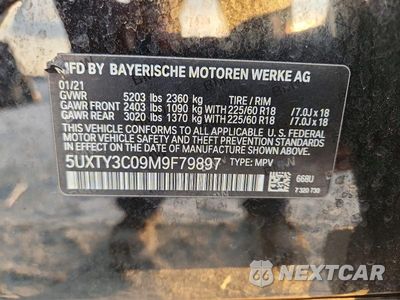 Zdjęcie 13 z 13 samochodu: 2021 BMW X3 SDRIVE30I VIN:5UXTY3C09M9F79897 - miniatura