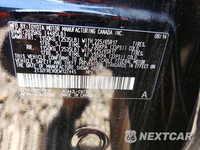 Zdjęcie 13 z 13 samochodu: 2014 TOYOTA RAV4 LE VIN:2T3ZFREV0EW127445 - miniatura