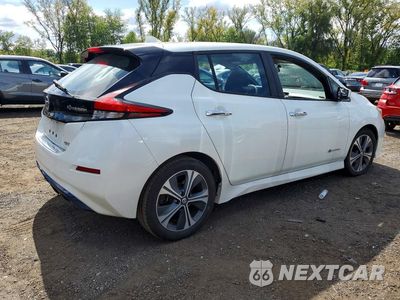 Trzecie zdjęcie samochodu z tyłu: 2018 NISSAN LEAF SV VIN:1N4AZ1CPXJC306122 - miniatura
