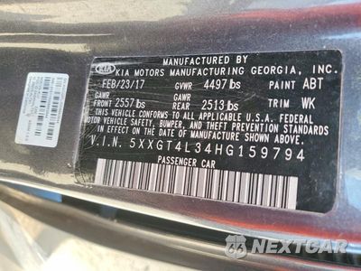 Zdjęcie 12 z 12 samochodu: 2017 KIA OPTIMA LX VIN:5XXGT4L34HG159794 - miniatura