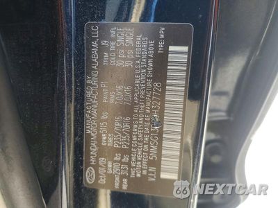 Zdjęcie 12 z 12 samochodu: 2009 HYUNDAI SANTA FE GLS VIN:5NMSG13D99H327728 - miniatura