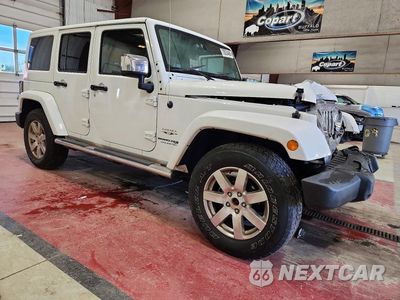 Czwarte zdjęcie samochodu z boku: 2018 JEEP WRANGLER UNLIMITED SAHARA VIN:1C4BJWEGXJL836767 - miniatura