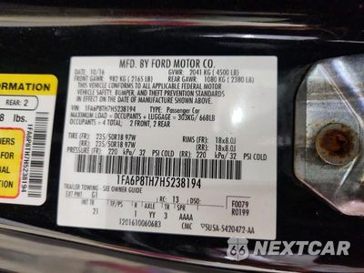 Zdjęcie 12 z 12 samochodu: 2017 FORD MUSTANG VIN:1FA6P8TH7H5238194 - miniatura