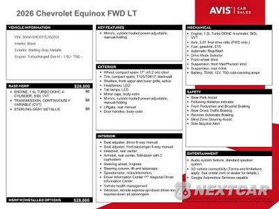 Zdjęcie 13 z 14 samochodu: 2026 CHEVROLET EQUINOX LT VIN:3GNAXHEG3TL352024 - miniatura
