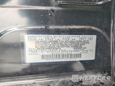 Zdjęcie 12 z 12 samochodu: 2015 NISSAN SENTRA SV VIN:3N1AB7AP0FL678474 - miniatura