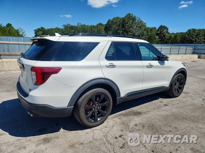 Trzecie zdjęcie samochodu z tyłu: 2020 FORD EXPLORER ST VIN:1FM5K8GC3LGA27764 - miniatura
