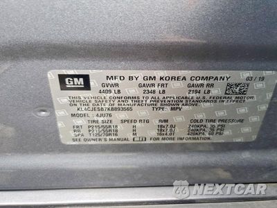 Zdjęcie 13 z 13 samochodu: 2019 BUICK ENCORE PREFERRED VIN:KL4CJESB7KB893565 - miniatura