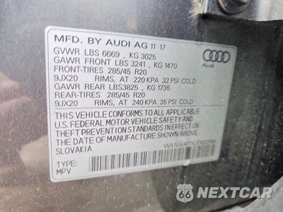 Zdjęcie 14 z 14 samochodu: 2018 AUDI Q7 PRESTIGE VIN:WA1VAAF7XJD023156 - miniatura