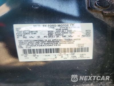 Zdjęcie 13 z 13 samochodu: 2012 FORD EXPLORER XLT VIN:1FMHK7D8XCGA71512 - miniatura
