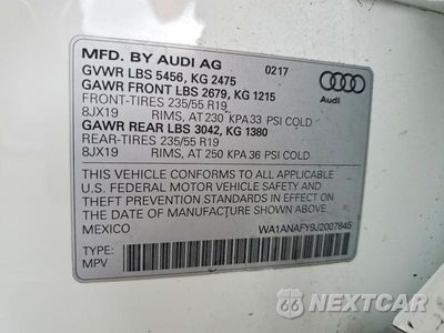 Zdjęcie 13 z 13 samochodu: 2018 AUDI Q5 PREMIUM VIN:WA1ANAFY9J2007845 - miniatura