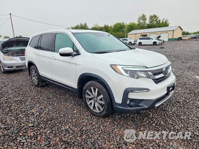 Czwarte zdjęcie samochodu z boku: 2021 HONDA PILOT EXL VIN:5FNYF6H55MB075711 - miniatura