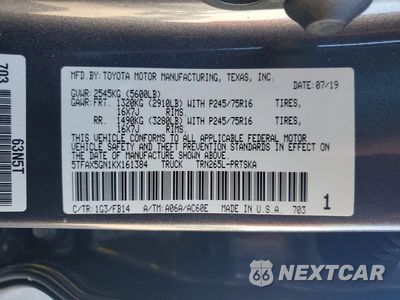 Zdjęcie 13 z 13 samochodu: 2019 TOYOTA TACOMA SR VIN:5TFAX5GN1KX161384 - miniatura