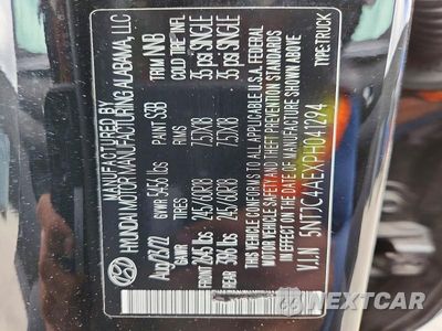 Zdjęcie 12 z 12 samochodu: 2023 HYUNDAI SANTA CRUZ SEL VIN:5NTJC4AEXPH041294 - miniatura