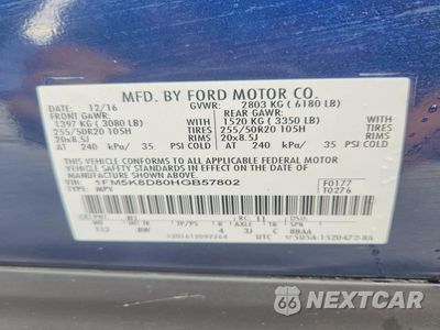 Zdjęcie 13 z 13 samochodu: 2017 FORD EXPLORER XLT VIN:1FM5K8D80HGB57802 - miniatura