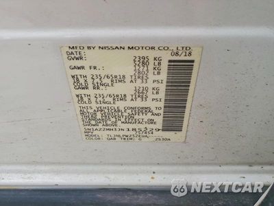 Zdjęcie 13 z 13 samochodu: 2018 NISSAN MURANO S VIN:5N1AZ2MH3JN185229 - miniatura