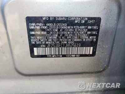 Zdjęcie 13 z 13 samochodu: 2018 SUBARU FORESTER 2.5I PREMIUM VIN:JF2SJAEC1JH525619 - miniatura