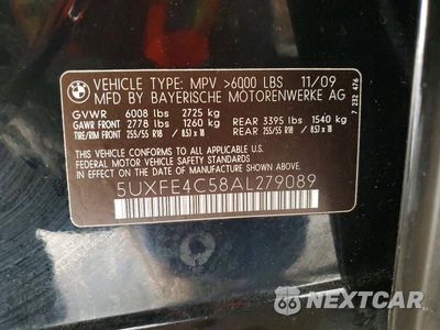 Zdjęcie 12 z 12 samochodu: 2010 BMW X5 XDRIVE30I VIN:5UXFE4C58AL279089 - miniatura