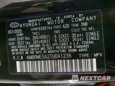 Zdjęcie 14 z 14 samochodu: 2026 HYUNDAI PALISADE CALLIGRAPHY VIN:KM8RMESA2TU041236 - miniatura