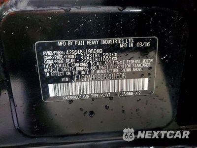 Zdjęcie 12 z 12 samochodu: 2016 SUBARU IMPREZA PREMIUM VIN:JF1GPAB69G8281606 - miniatura