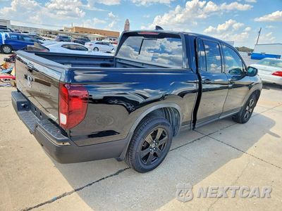 Trzecie zdjęcie samochodu z tyłu: 2019 HONDA RIDGELINE BLACK EDITION VIN:5FPYK3F81KB007434 - miniatura