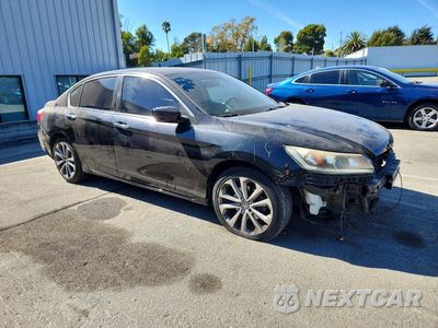 Czwarte zdjęcie samochodu z boku: 2015 HONDA ACCORD SPORT VIN:1HGCR2F56FA228574 - miniatura