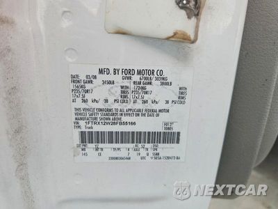 Zdjęcie 12 z 12 samochodu: 2008 FORD F150 VIN:1FTRX12W28FB55166 - miniatura