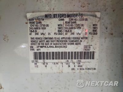 Zdjęcie 13 z 13 samochodu: 2020 FORD EDGE SEL VIN:2FMPK3J96LBA50262 - miniatura