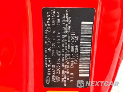 Zdjęcie 12 z 12 samochodu: 2011 HYUNDAI GENESIS COUPE 2.0T PREMIUM VIN:KMHHT6KD6BU043911 - miniatura