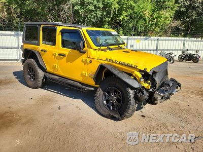 Czwarte zdjęcie samochodu z boku: 2018 JEEP WRANGLER UNLIMITED SPORT VIN:1C4HJXDN8JW252415 - miniatura