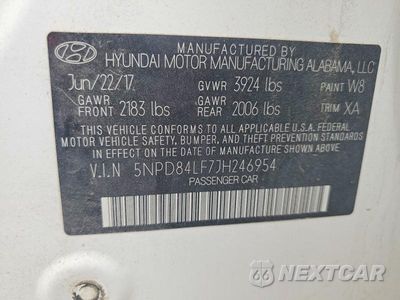 Zdjęcie 12 z 12 samochodu: 2018 HYUNDAI ELANTRA SEL VIN:5NPD84LF7JH246954 - miniatura