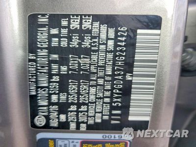 Zdjęcie 13 z 13 samochodu: 2017 KIA SORENTO LX VIN:5XYPGDA37HG234426 - miniatura