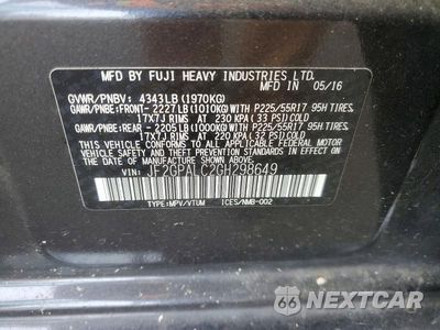 Zdjęcie 14 z 14 samochodu: 2016 SUBARU CROSSTREK LIMITED VIN:JF2GPALC2GH298649 - miniatura
