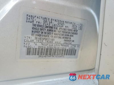 Zdjęcie 12 z 12 samochodu: 2019 NISSAN SENTRA SV VIN:3N1AB7AP9KY211891 - miniatura