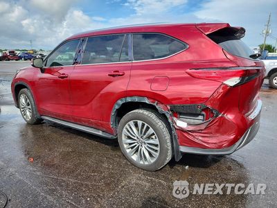 Drugie zdjęcie samochodu z przodu: 2022 TOYOTA HIGHLANDER HYBRID PLATINUM VIN:5TDFARAHXNS012645 - miniatura