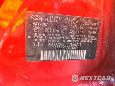 Zdjęcie 12 z 12 samochodu: 2011 HYUNDAI ELANTRA TOURING GLS VIN:KMHDC8AE4BU126211 - miniatura