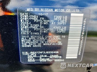 Zdjęcie 14 z 14 samochodu: 2018 NISSAN ARMADA PLATINUM VIN:JN8AY2NF3J9332408 - miniatura