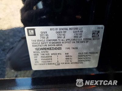 Zdjęcie 12 z 12 samochodu: 2014 CHEVROLET SILVERADO K1500 LT VIN:1GCVKREH6EZ343420 - miniatura