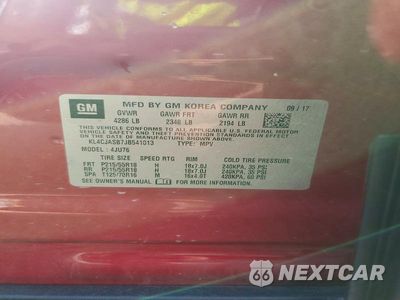 Zdjęcie 13 z 13 samochodu: 2018 BUICK ENCORE PREFERRED VIN:KL4CJASB7JB541013 - miniatura