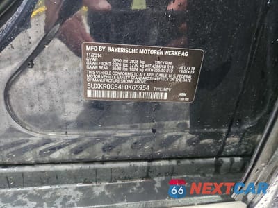 Zdjęcie 13 z 13 samochodu: 2015 BMW X5 XDRIVE35I VIN:5UXKR0C54F0K65954 - miniatura