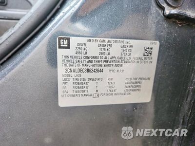 Zdjęcie 13 z 13 samochodu: 2011 CHEVROLET EQUINOX LT VIN:2CNALDEC8B6242644 - miniatura