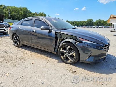 Czwarte zdjęcie samochodu z boku: 2021 HYUNDAI ELANTRA SEL VIN:5NPLN4AGXMH021819 - miniatura